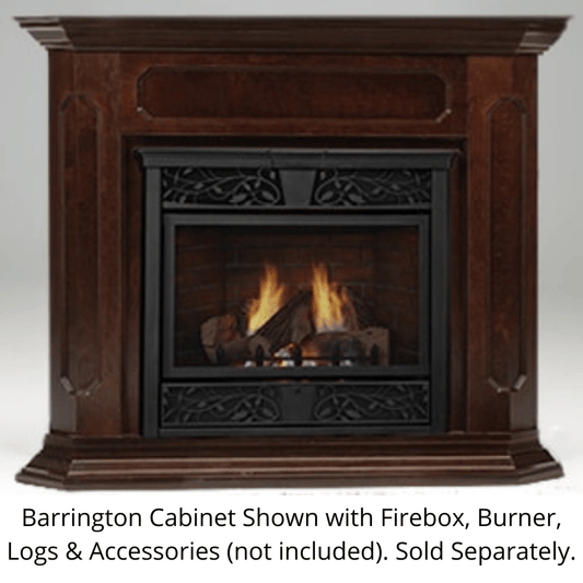 Monessen 52" Unfinished Barrington Adjustable Wood Wall Cabinet For Symphony Fireplace