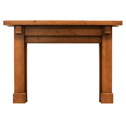 Monessen Design Series Battlefield C 53" Distressed Knotty Alder Unfinished Flush Wood Mantel