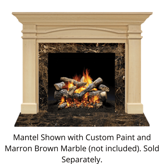 Monessen Design Series Portico B 48" Maple Unfinished Flush Wood Mantel