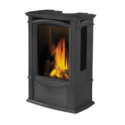 Napoleon Castlemore 24" Porcelain Majolica Brown Direct Vent Cast Iron Gas Stove