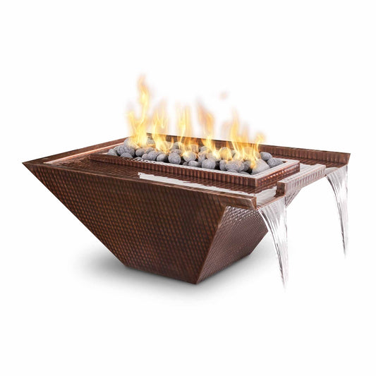 Nile Hammered Copper Fire & Water Bowl by The Outdoor Plus - Free Cover Included