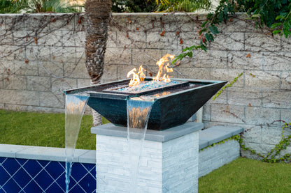 Nile Hammered Copper Fire & Water Bowl by The Outdoor Plus - Free Cover Included