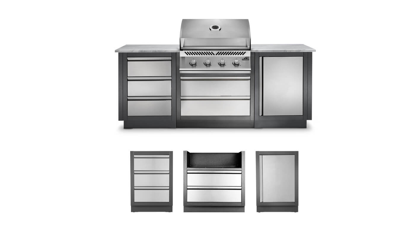 Napoleon Oasis 100 Outdoor Kitchen, Built-in 500 Series 32