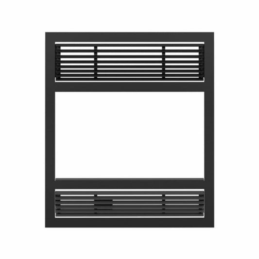 Osburn Metallic Black Traditional Faceplate for Stratford II Fireplaces
