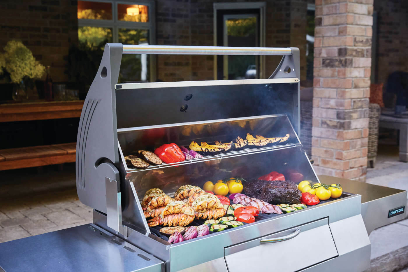 Napoleon Professional 605 Charcoal Cart Full Size Cart Grill