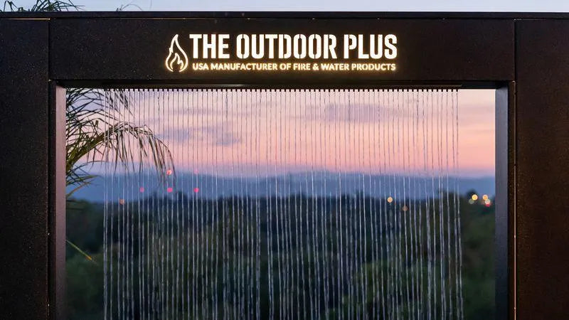Paradise Fall -  Metal Powder Coat - LED Waterfall Feature by The Outdoor Plus