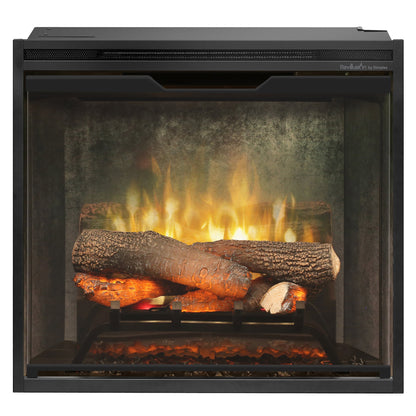 Dimplex Revillusion 24" Built-in Electric Firebox With Weathered Concrete Interior