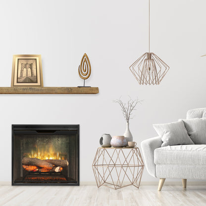 Dimplex Revillusion 24" Built-in Electric Firebox With Weathered Concrete Interior