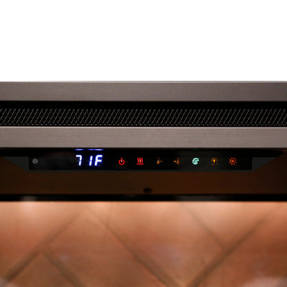 Dimplex Revillusion 24" Built-in Electric Firebox With Weathered Concrete Interior