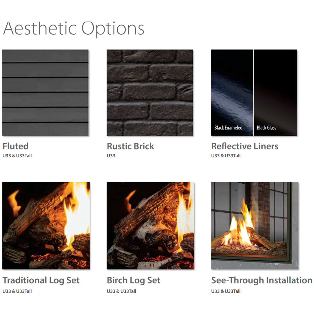 Urbana U33 Tall Gas Fireplace