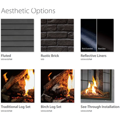 Urbana U33 Tall Gas Fireplace