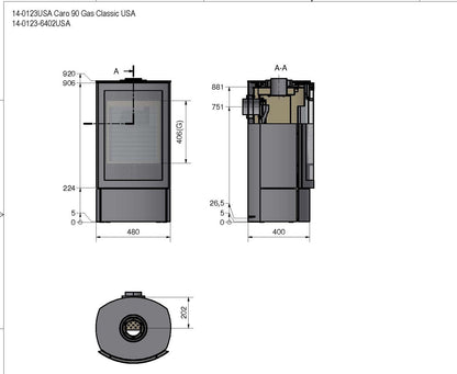 Caro 90 Gas Stove