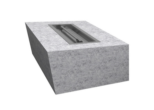 Rectangular Gas Fire Pit Kit - Ready-to-Finish - 72" x 24" x 16" by The Outdoor Plus