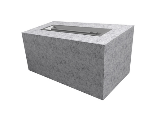 Rectangular Gas Fire Pit Kit - Ready-to-Finish - 84" x 24" x 24" by The Outdoor Plus
