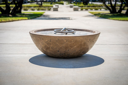 Sedona Concrete Fire Bowl by The Outdoor Plus - Free Cover Included