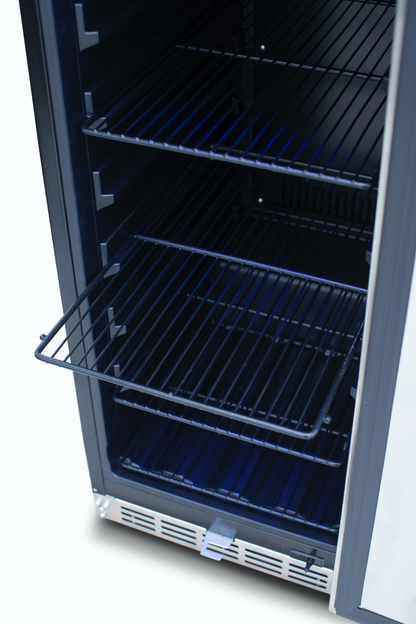 15" Outdoor Rated Fridge with Glass Door