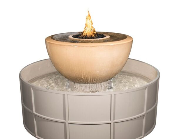 Sedona Self Contained Fire & Water Unit 360° by The Outdoor Plus - Free Cover Included