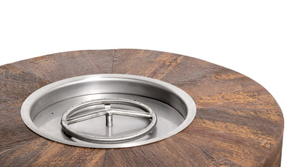 Sequoia Wood Grain Concrete Fire Pit by The Outdoor Plus - Free Cover Included