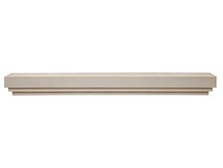Majestic Signature Series Crosby 59" Unfinished Maple Modern Style Wood Mantel Shelf With Custom Provincial Stain Color