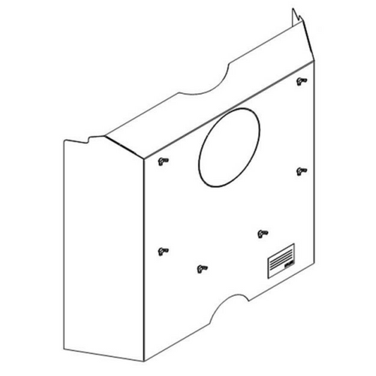 Sierra Flame by Amantii Reduce Clearance Heat Shield for Lynwood Cast Iron Free Stand Wood Fireplace
