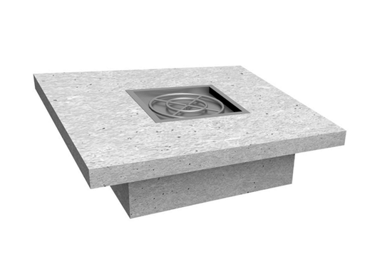 Square Gas Fire Table Kit - Ready-to-Finish - 72" x 72" x 16" by The Outdoor Plus