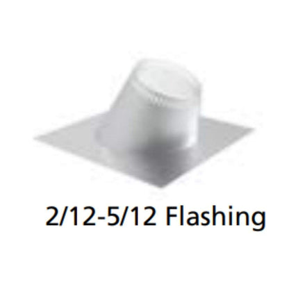 Superior 6SPF5 2/12 - 5/12 Pitch Roof Flashing for Snap-Pak 6" Wood-Burning Chimney System