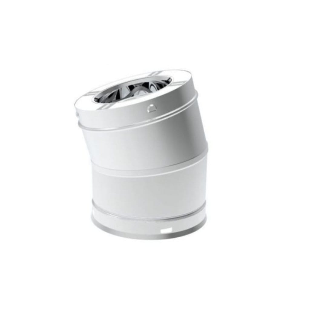 Superior 6SPSE15-1 15 Degree Stainless Steel Elbow for Snap-Pak 6" Wood-Burning Chimney System