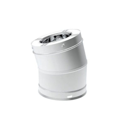 Superior 6SPSE15-1 15 Degree Stainless Steel Elbow for Snap-Pak 6" Wood-Burning Chimney System