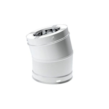 Superior 7SPSE15-1 15 Degree Stainless Steel Elbow for Snap-Pak 7" Wood-Burning Chimney System