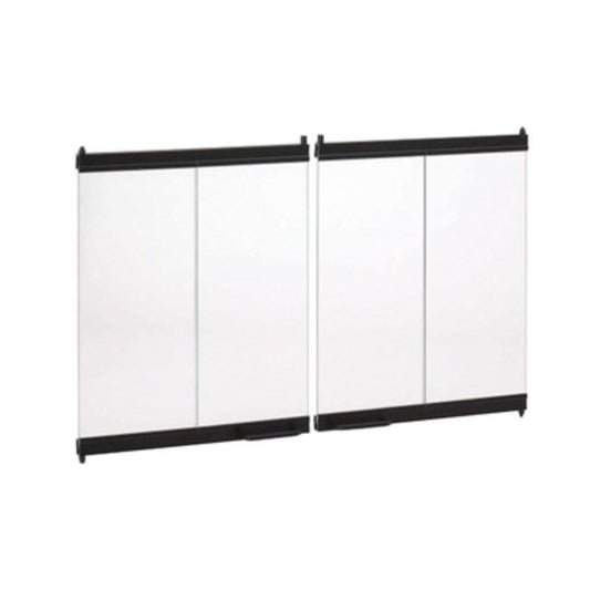 Superior BDO42 42" Black Outdoor Bi-Fold Glass Door for WRE3042 Wood Burning Fireplace