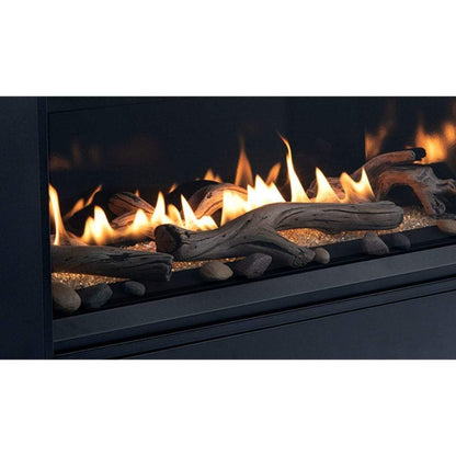 Superior DRL3555 55" Linear Contemporary Direct Vent Natural Gas Fireplace With Electronic Ignition