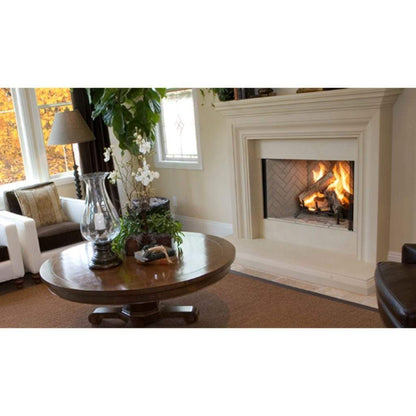 Superior WRT3543 43" Traditional Vent Free Wood Burning Fireplace With Grey Stacked Refractory Panels
