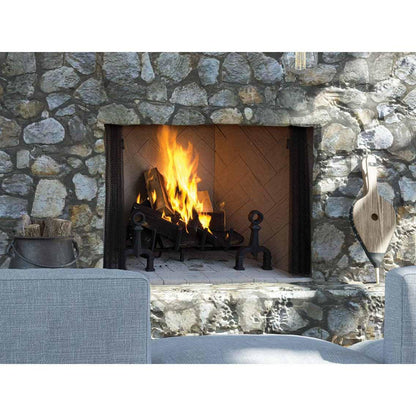 Superior WRT4536 36" Traditional Vented Wood Burning Fireplace With White Herringbone Refractory Panels