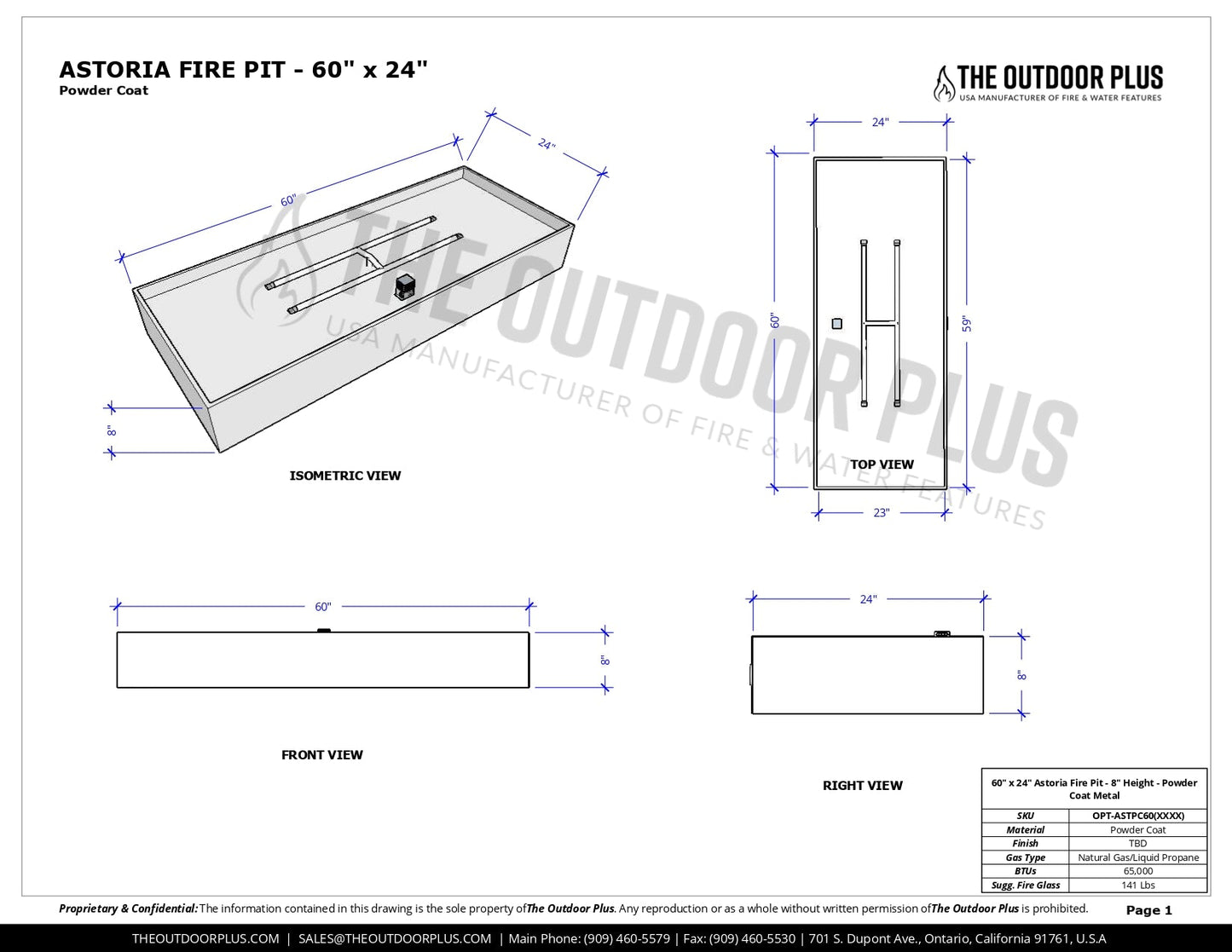 Best quality fire pit | The Astoria Metal Fire Pit by The Outdoor Plus | American Fire Features