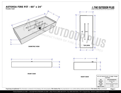 Best quality fire pit | The Astoria Metal Fire Pit by The Outdoor Plus | American Fire Features