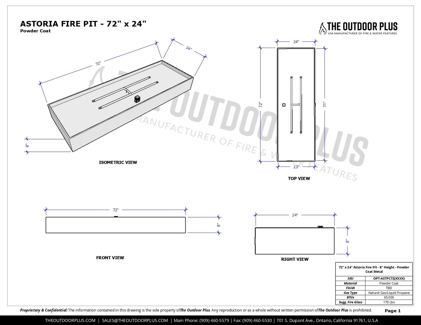 Best quality fire pit | The Astoria Metal Fire Pit by The Outdoor Plus | American Fire Features