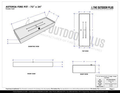 Best quality fire pit | The Astoria Metal Fire Pit by The Outdoor Plus | American Fire Features