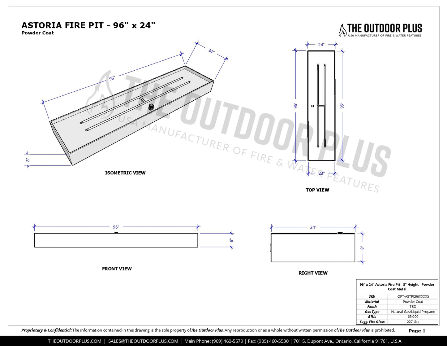 Best quality fire pit | The Astoria Metal Fire Pit by The Outdoor Plus | American Fire Features