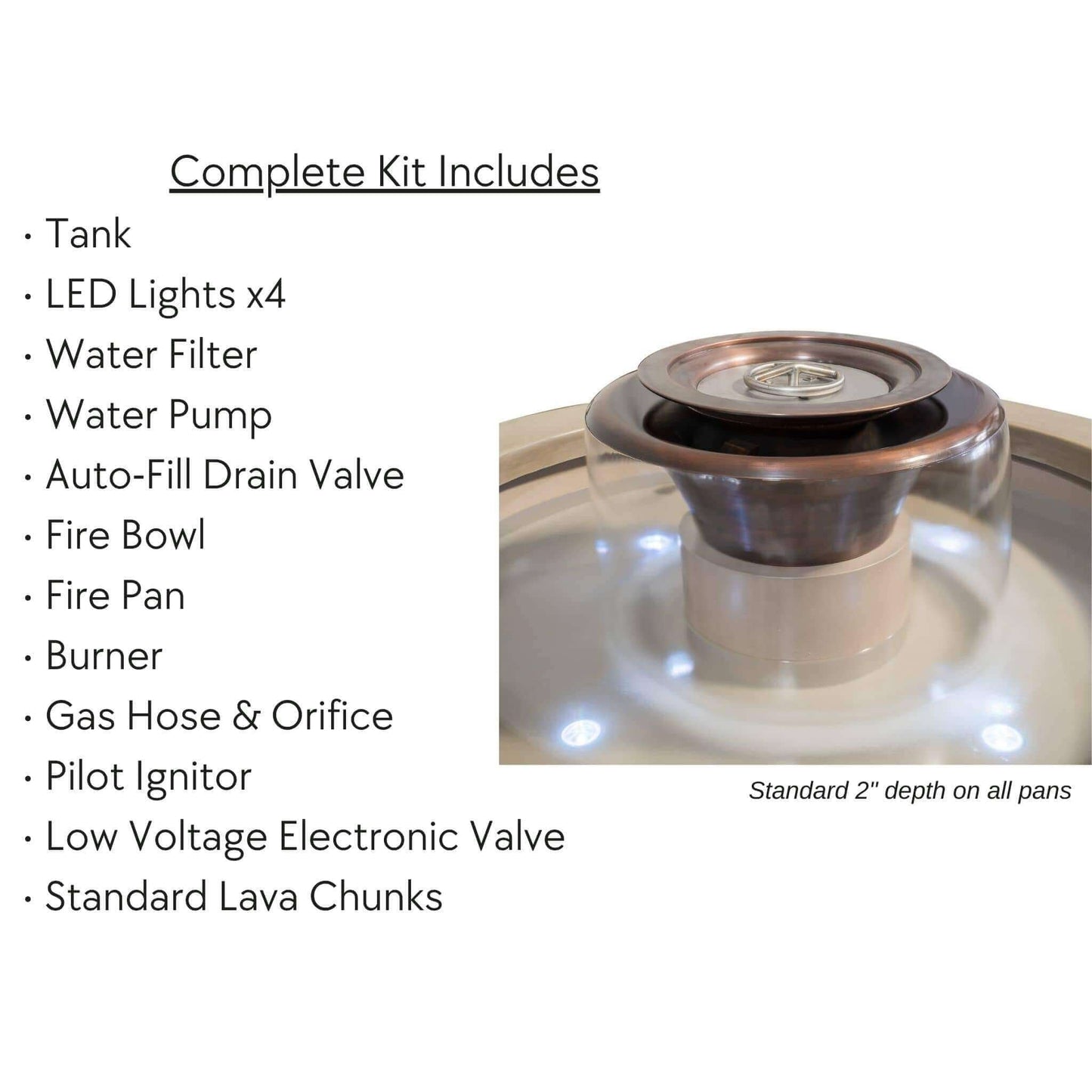 Olympian Round 360° Copper Fire & Water Bowl by The Outdoor Plus - Free Cover Included