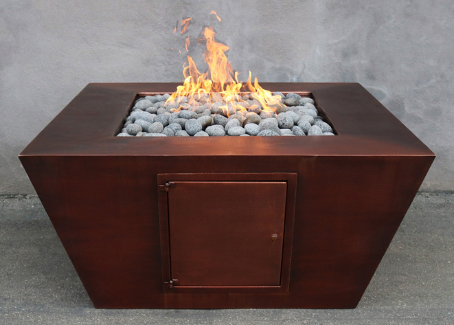 Redan Copper Fire Pit by The Outdoor Plus - Free Cover Included
