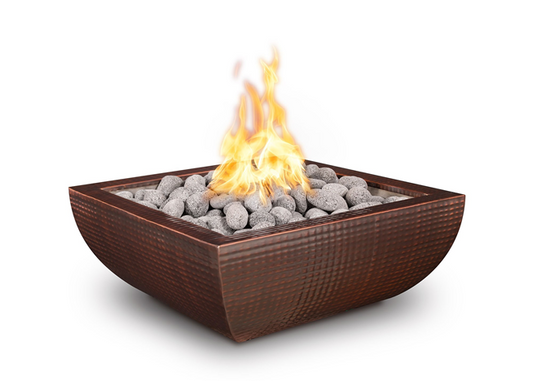 Avalon Hammered Copper Fire Bowl by The Outdoor Plus - Free Cover Included