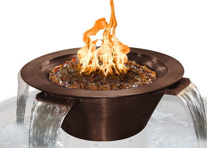 Cazo 4-Way Copper Fire & Water Bowl by The Outdoor Plus - Free Cover Included