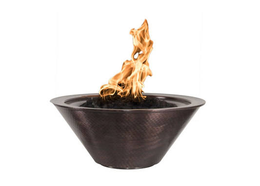 Cazo Hammered Copper Fire Bowl by The Outdoor Plus - Free Cover Included