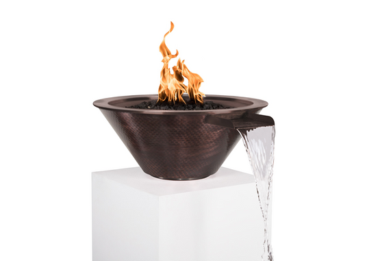 Cazo Copper Fire & Water Bowl by The Outdoor Plus - Free Cover Included