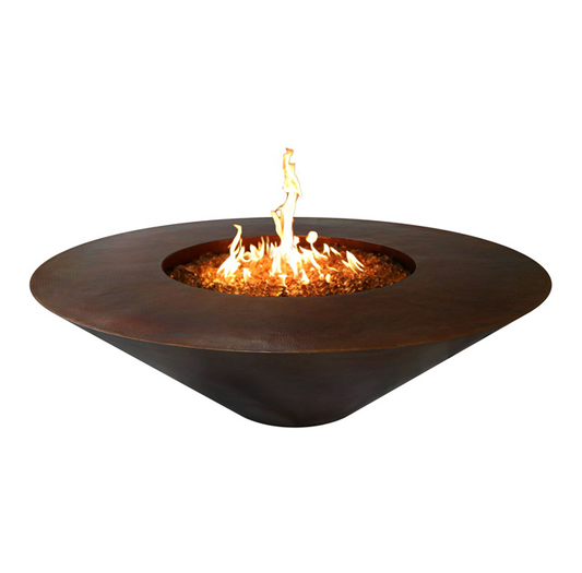 Cazo Round Copper Fire Pit by The Outdoor Plus - Free Cover Included