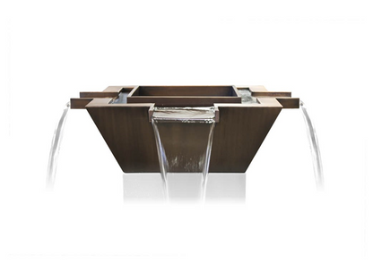 Maya 4-Way Copper Fire & Water Bowl by The Outdoor Plus - Free Cover Included
