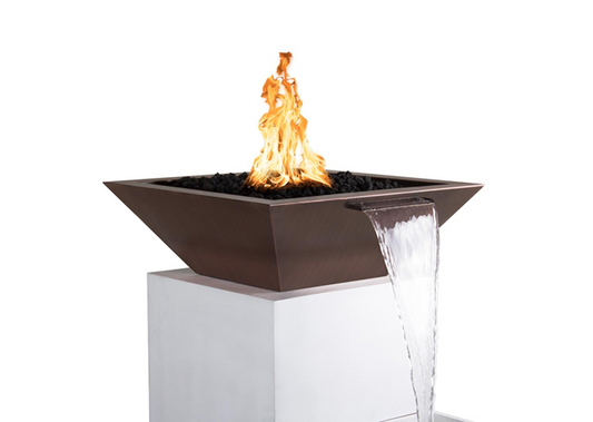 Maya Copper Fire & Water Bowl by The Outdoor Plus - Free Cover Included