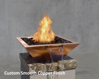 Maya Copper Fire & Water Bowl by The Outdoor Plus - Free Cover Included