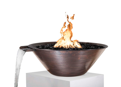 Remi Copper Fire & Water Bowl by The Outdoor Plus - Free Cover Included