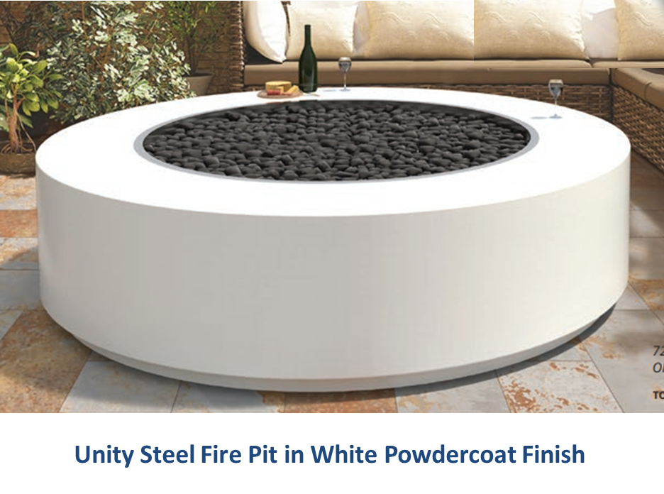 Unity Steel Fire Pit - 24" Tall by The Outdoor Plus - Free Cover Included